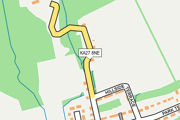 KA27 8NE map - OS OpenMap – Local (Ordnance Survey)