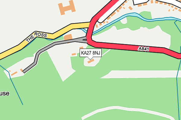 KA27 8NJ map - OS OpenMap – Local (Ordnance Survey)