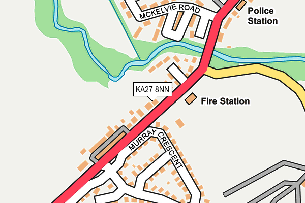 KA27 8NN map - OS OpenMap – Local (Ordnance Survey)