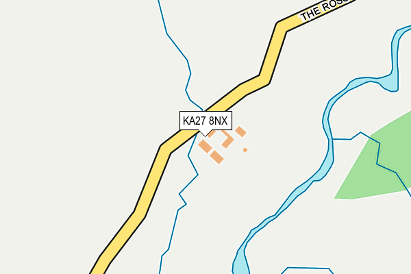 KA27 8NX map - OS OpenMap – Local (Ordnance Survey)