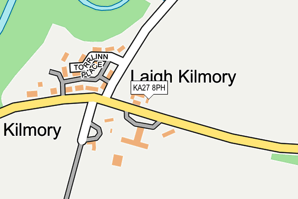 KA27 8PH map - OS OpenMap – Local (Ordnance Survey)