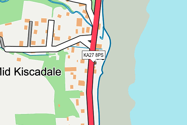 KA27 8PS map - OS OpenMap – Local (Ordnance Survey)