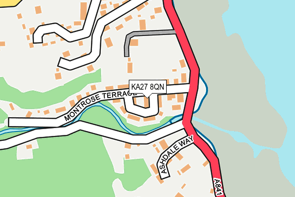 KA27 8QN map - OS OpenMap – Local (Ordnance Survey)