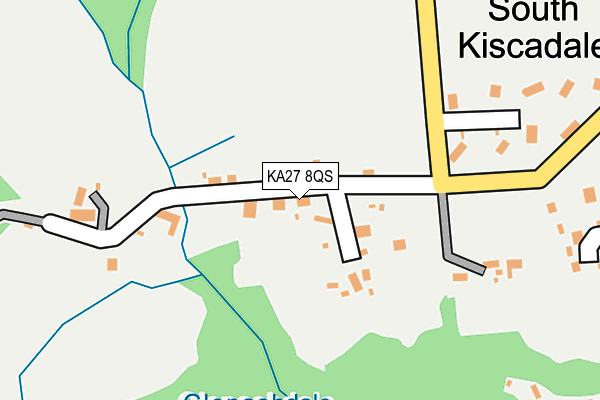 KA27 8QS map - OS OpenMap – Local (Ordnance Survey)