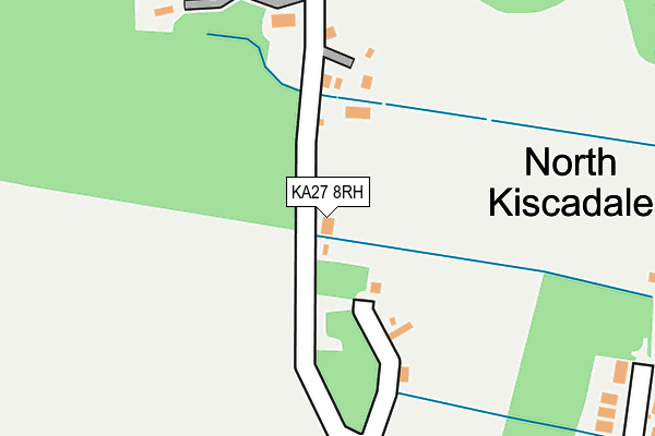 KA27 8RH map - OS OpenMap – Local (Ordnance Survey)