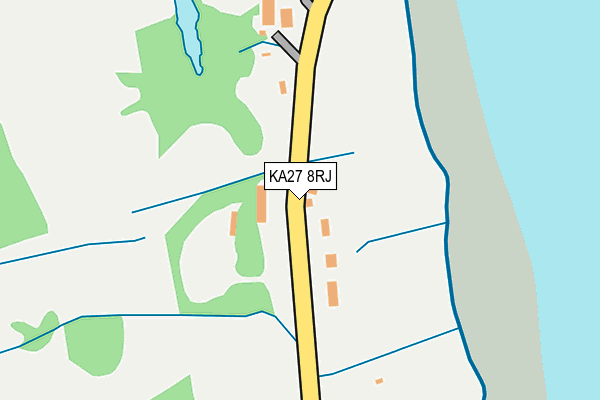 KA27 8RJ map - OS OpenMap – Local (Ordnance Survey)