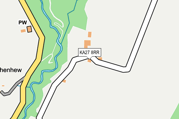 KA27 8RR map - OS OpenMap – Local (Ordnance Survey)