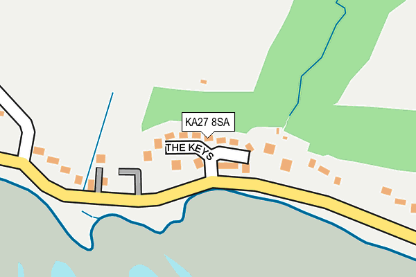 KA27 8SA map - OS OpenMap – Local (Ordnance Survey)