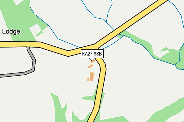KA27 8SB map - OS OpenMap – Local (Ordnance Survey)
