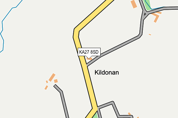 KA27 8SD map - OS OpenMap – Local (Ordnance Survey)