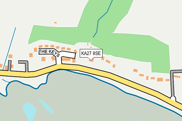 KA27 8SE map - OS OpenMap – Local (Ordnance Survey)