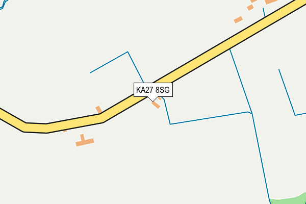 KA27 8SG map - OS OpenMap – Local (Ordnance Survey)