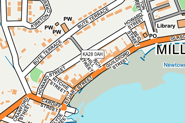 KA28 0AH map - OS OpenMap – Local (Ordnance Survey)