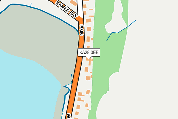 KA28 0EE map - OS OpenMap – Local (Ordnance Survey)