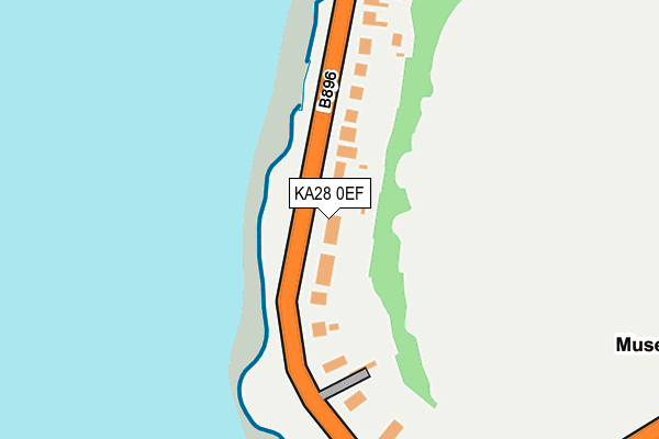 KA28 0EF map - OS OpenMap – Local (Ordnance Survey)