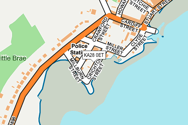 KA28 0ET map - OS OpenMap – Local (Ordnance Survey)