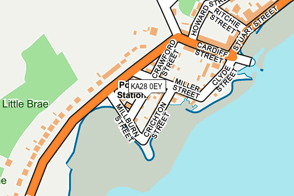 KA28 0EY map - OS OpenMap – Local (Ordnance Survey)