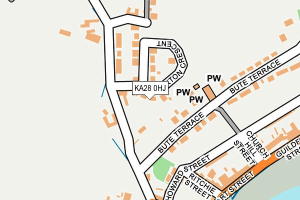 KA28 0HJ map - OS OpenMap – Local (Ordnance Survey)