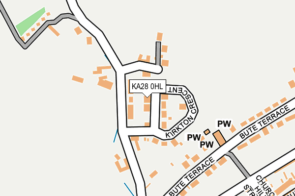 KA28 0HL map - OS OpenMap – Local (Ordnance Survey)