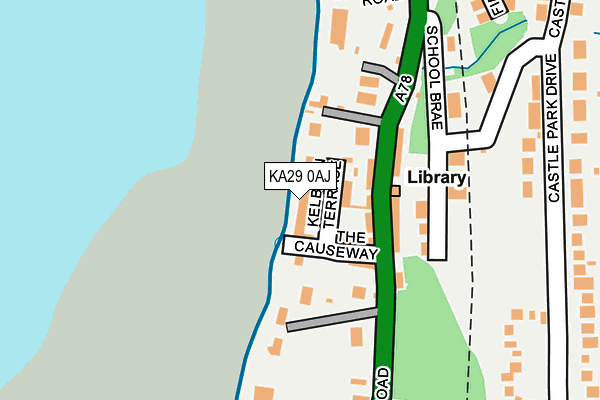 KA29 0AJ map - OS OpenMap – Local (Ordnance Survey)