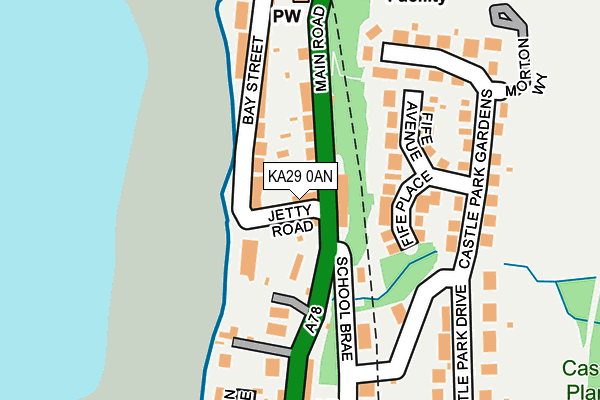 KA29 0AN map - OS OpenMap – Local (Ordnance Survey)