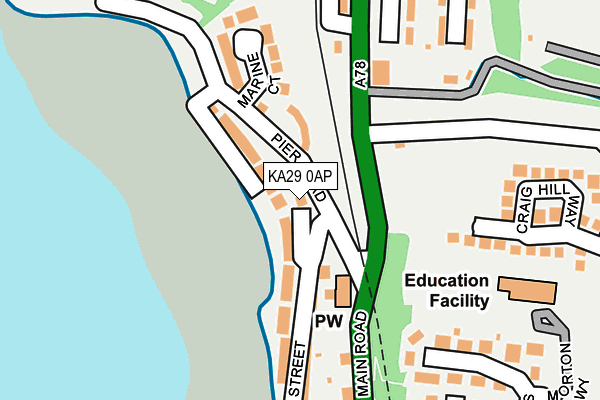 KA29 0AP map - OS OpenMap – Local (Ordnance Survey)