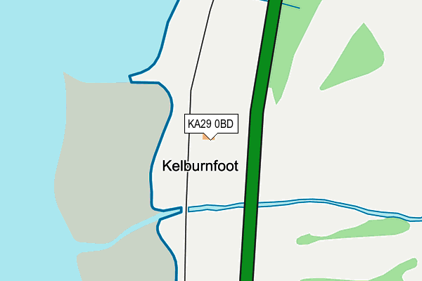 KA29 0BD map - OS OpenMap – Local (Ordnance Survey)