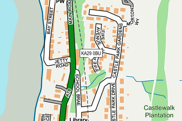 KA29 0BU map - OS OpenMap – Local (Ordnance Survey)