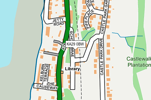 KA29 0BW map - OS OpenMap – Local (Ordnance Survey)