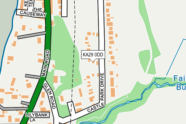 KA29 0DD map - OS OpenMap – Local (Ordnance Survey)