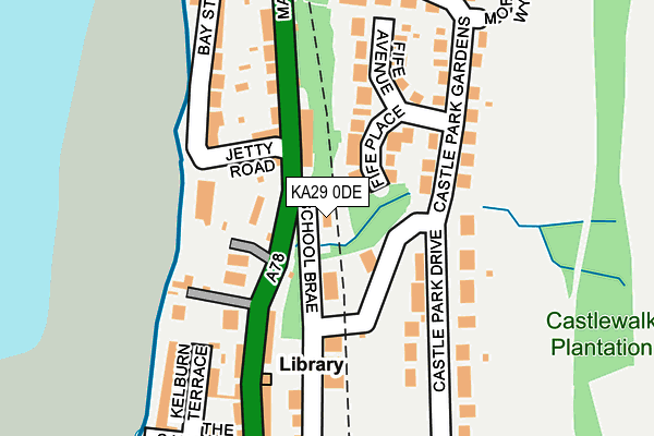 KA29 0DE map - OS OpenMap – Local (Ordnance Survey)