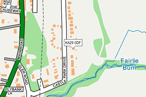 KA29 0DF map - OS OpenMap – Local (Ordnance Survey)