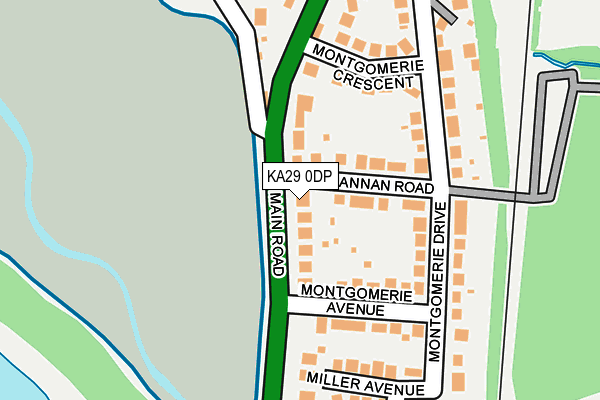 KA29 0DP map - OS OpenMap – Local (Ordnance Survey)