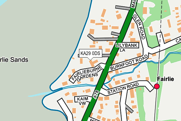 KA29 0DS map - OS OpenMap – Local (Ordnance Survey)
