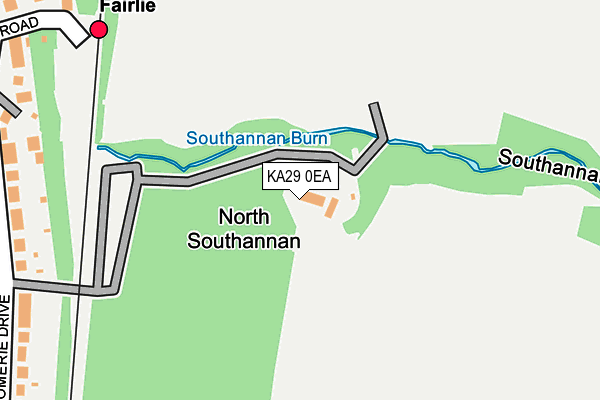 KA29 0EA map - OS OpenMap – Local (Ordnance Survey)