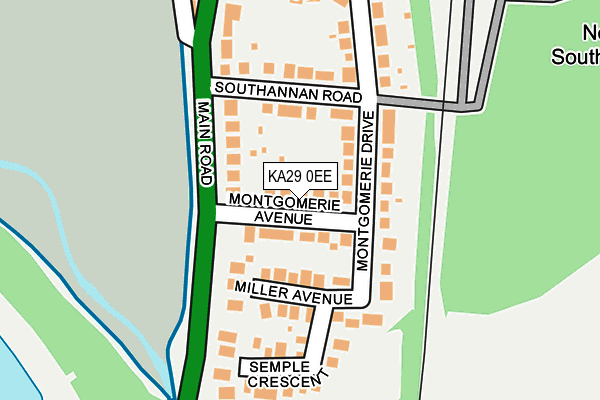 KA29 0EE map - OS OpenMap – Local (Ordnance Survey)