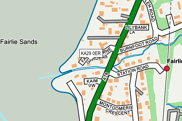 KA29 0ER map - OS OpenMap – Local (Ordnance Survey)