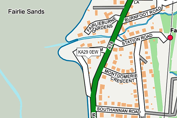 KA29 0EW map - OS OpenMap – Local (Ordnance Survey)