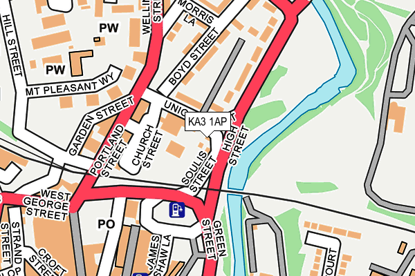 KA3 1AP map - OS OpenMap – Local (Ordnance Survey)