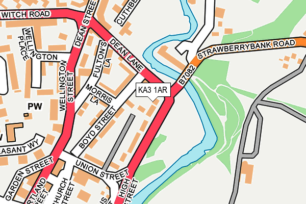 KA3 1AR map - OS OpenMap – Local (Ordnance Survey)