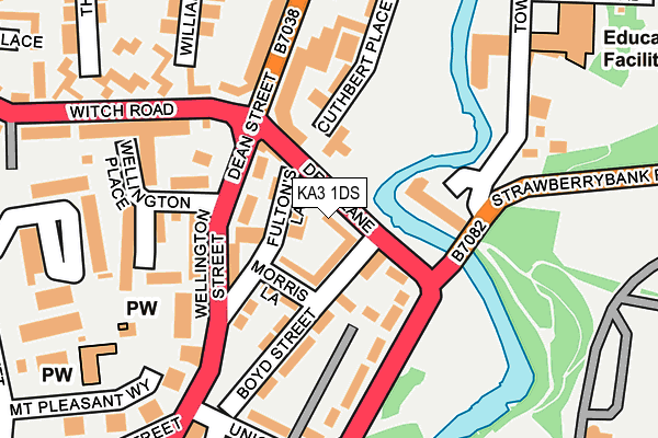 KA3 1DS map - OS OpenMap – Local (Ordnance Survey)