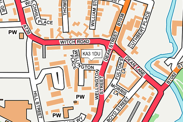 KA3 1DU map - OS OpenMap – Local (Ordnance Survey)