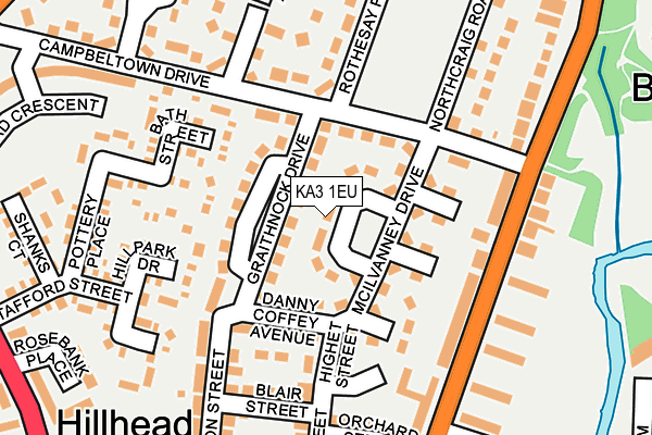KA3 1EU map - OS OpenMap – Local (Ordnance Survey)