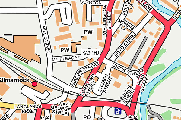 KA3 1HJ map - OS OpenMap – Local (Ordnance Survey)