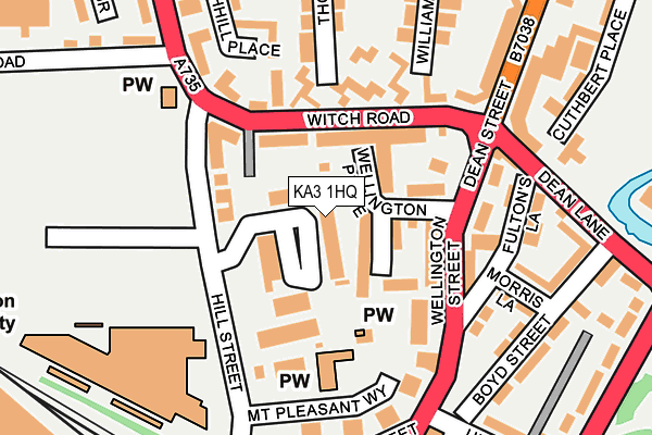 KA3 1HQ map - OS OpenMap – Local (Ordnance Survey)