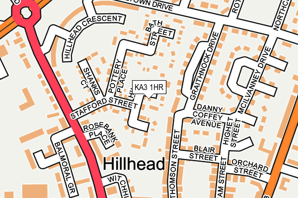 KA3 1HR map - OS OpenMap – Local (Ordnance Survey)