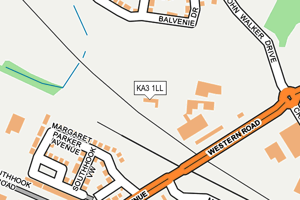 KA3 1LL map - OS OpenMap – Local (Ordnance Survey)