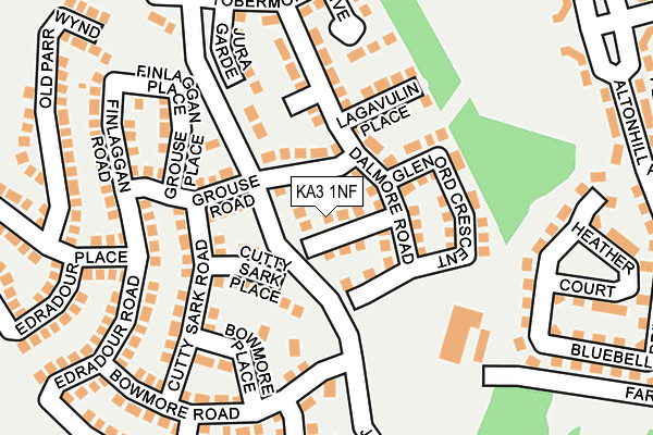 KA3 1NF map - OS OpenMap – Local (Ordnance Survey)