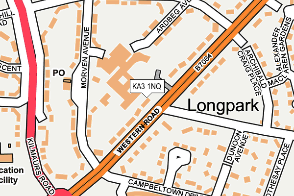 KA3 1NQ map - OS OpenMap – Local (Ordnance Survey)