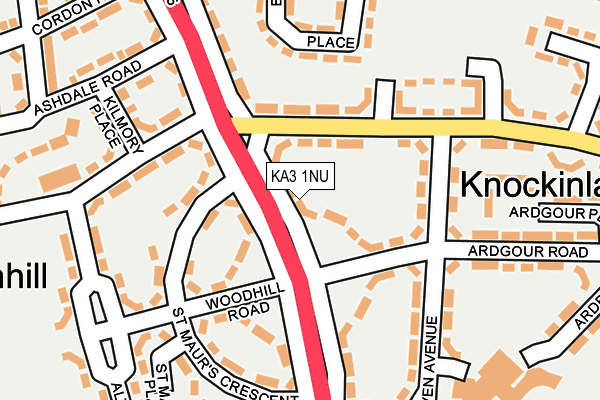 KA3 1NU map - OS OpenMap – Local (Ordnance Survey)
